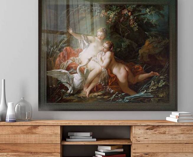 Leda and the Swan by Francois Boucher by xzendor7