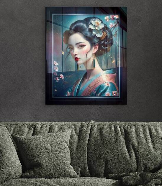 The Elegant Japanese Woman Aoi Amaya Surrounded By Cherry Blossoms Gorgeous AI Concept Art by Xzendor7 by xzendor7