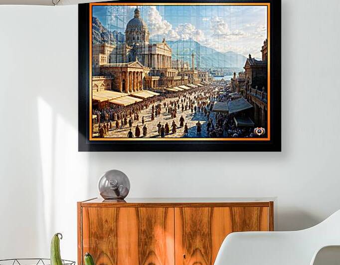 The Majestic Splendor of Trellus A Classical Cityscape Of The Golden Age Breathtaking AI Concept Art by Xzendor7 by xzendor7