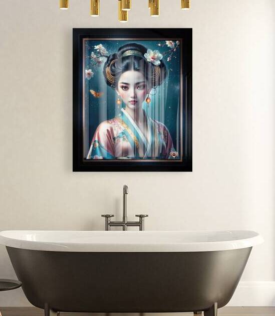 The Essence of Elegance Timeless Portrait of Aiko Nishikawa Captivating AI Concept Art by Xzendor7 by xzendor7