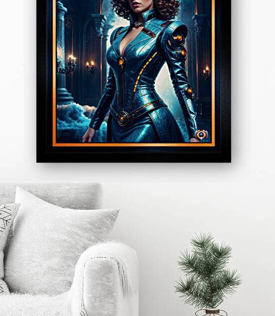 A Portrait Capturing The Mysterious Elegance Of Elena Vasilievna Alluring AI Concept Art by Xzendor7 by xzendor7