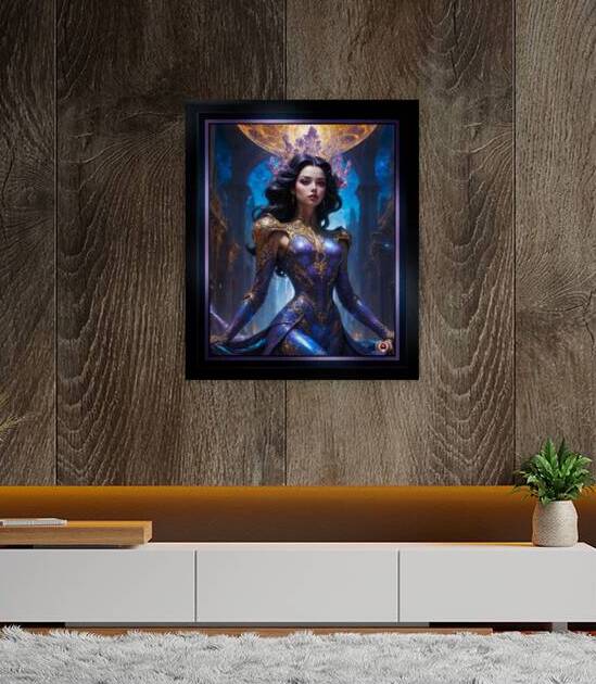 An Ornate Portrait Of The Celestial Beauty Aethelwynn Mesmerizing AI Concept Art by Xzendor7 by xzendor7
