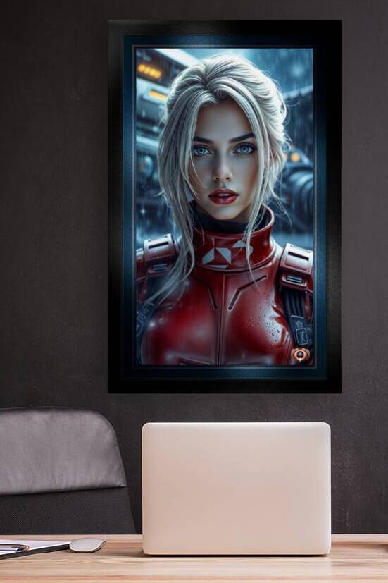 High Tech Portrait Of Flight Cadet Elisa Breadon Captivating AI Concept Art by Xzendor7 by xzendor7
