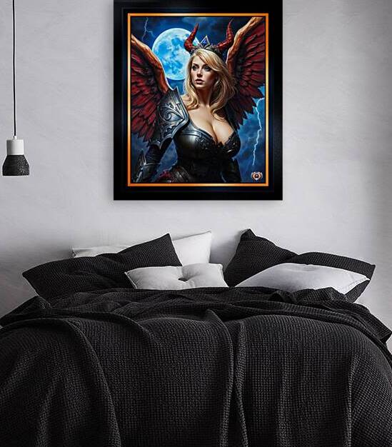 The Celestial Winged Guardian Aurelia Vylerius By Moonlight Mesmerizing AI Concept Art by Xzendor7 by xzendor7