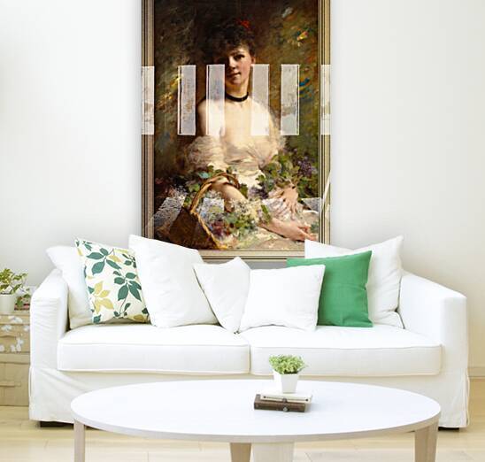 Young Woman with Flower Basket by Charles Joshua Chaplin by xzendor7
