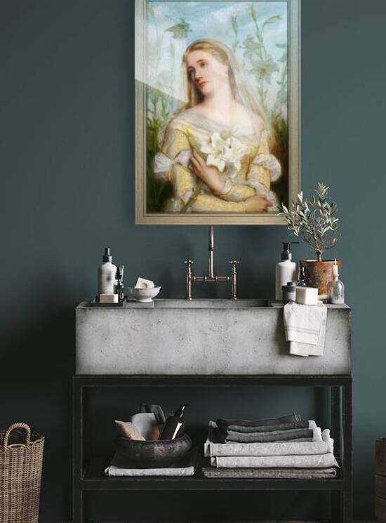 Lillies by Gustav Pope Old Masters Reproduction by xzendor7