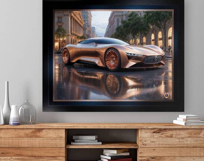 The Luxurious Copper Grand Tourer A Vision Of Automotive Elegance Mesmerizing AI Concept Art by Xzendor7 by xzendor7