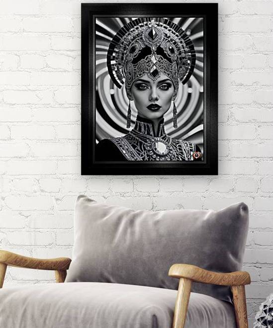 Enigmatic Portrait Of The Art Deco Beauty Lysandra Isolde-Rhiannon Gorgeous AI Concept Art by Xzendor7 by xzendor7