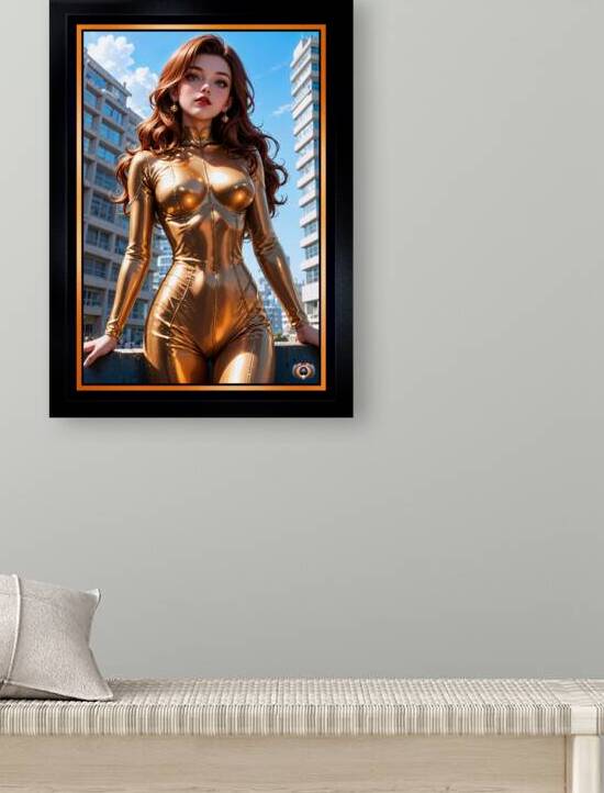 Golden Hour Portrait Of The Enigmatic Golden Girl Zorya Mesmerizing AI Concept Art by Xzendor7 by xzendor7