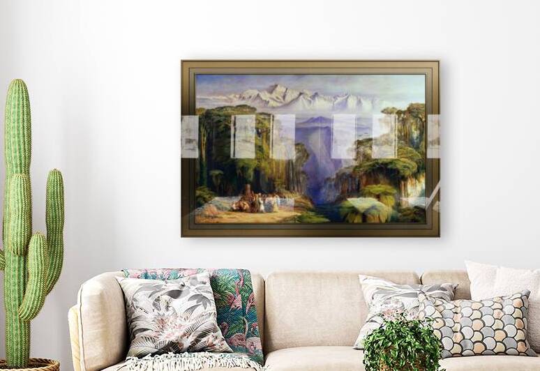 Kangchenjunga from Darjeeling by Edward Lear by xzendor7