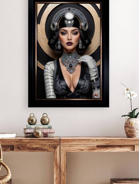 Art Deco Glamour A Portrait Of Illyana Stravinski Gorgeous AI Concept Art by Xzendor7 by xzendor7