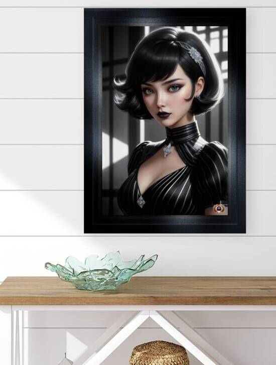 Film Noir Glamour Portrait Of Nefertari Iselyia Mesmerizing AI Concept Art by Xzendor7 by xzendor7
