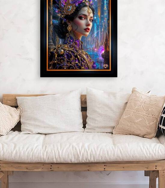 Eira Hana Empress of The Neo-Mesopotamian City Ethelgradis Nova Captivating AI Concept Art by Xzendor7 by xzendor7