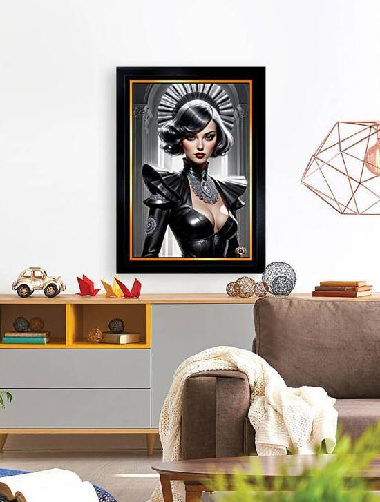 Art Deco Meets Tomorrow - The Sci-Fi Portrait Of Domitilla Mesmerizing AI Concept Art by Xzendor7 by xzendor7