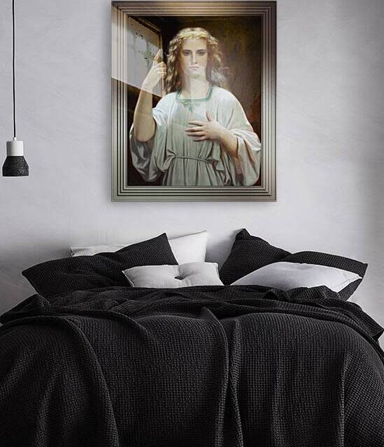 Faith by Hugues Merle Platinum Border by xzendor7