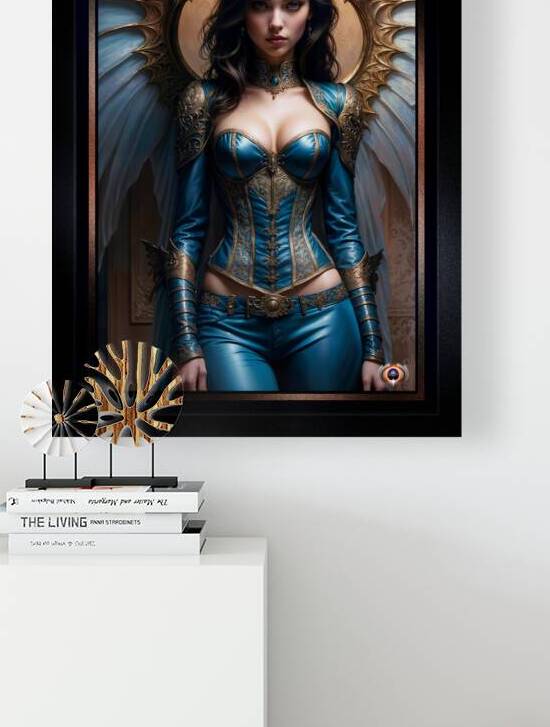 Modern Interpretation Of The Winged Guardian Morwenna Corvyx Captivating AI Concept Art by Xzendor7 by xzendor7