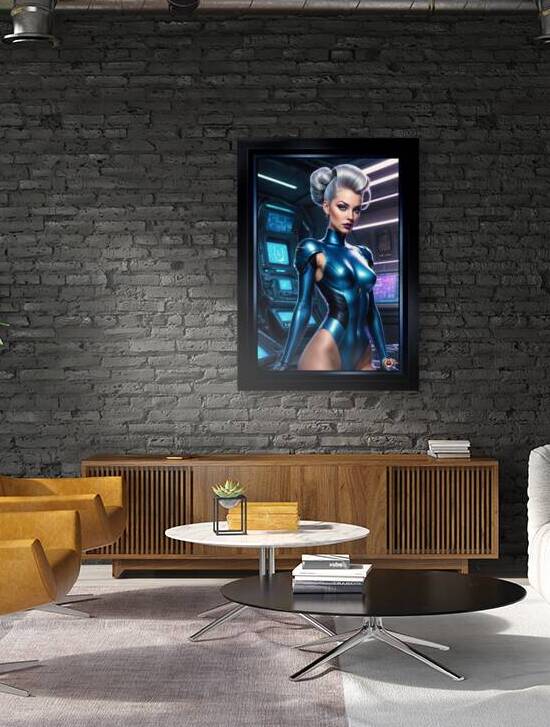 Sci-Fi Portrait Of Lady Valeria On Board The Stellaris Striking AI Concept Art by Xzendor7 by xzendor7