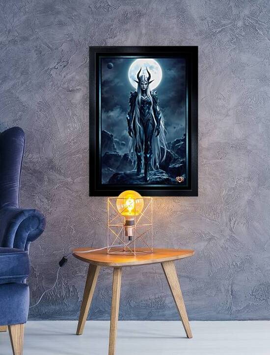Moonlit Dark Fantasy Alien Elf Warrior Zyra Veythari Captivating AI Concept Art by Xzendor7 by xzendor7