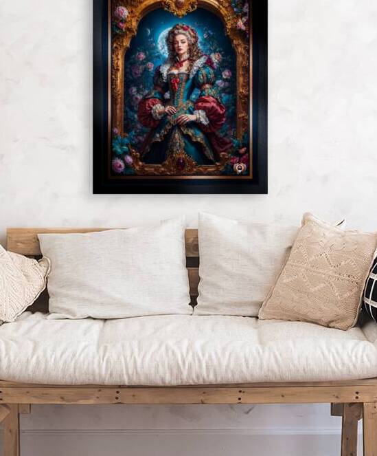 Baroque Portrait Of Lady Drusella Volkovinna Gorgeous AI Concept Art by Xzendor7 by xzendor7