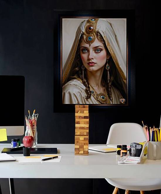 Portrait Of The High Priestess Of The Orlion Order Captivating AI Concept Art by Xzendor7 by xzendor7