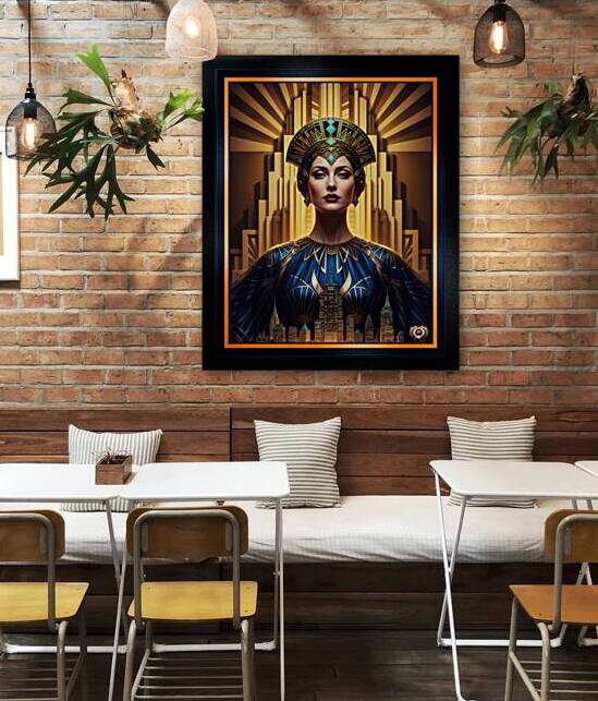 Majestic Portrait Of Rilva Erenia Amidst Golden Architecture Stunning AI Concept Art by Xzendor7 by xzendor7