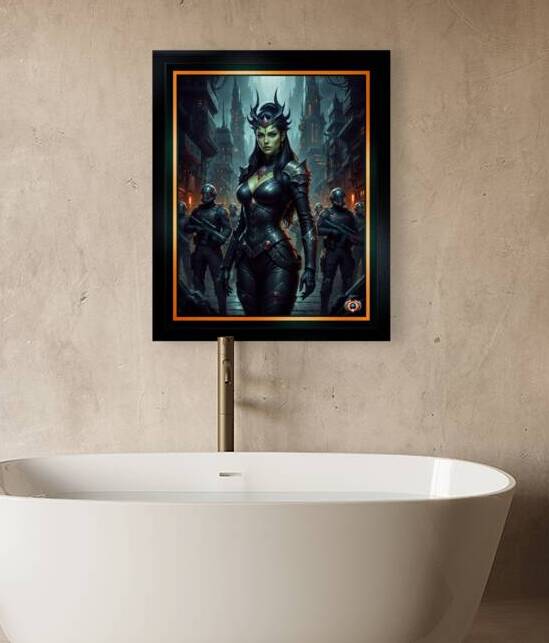 Dark Fantasy Warrior Queen Portrait Of Vyrana Velthra Captivating AI Concept Art by Xzendor7 by xzendor7
