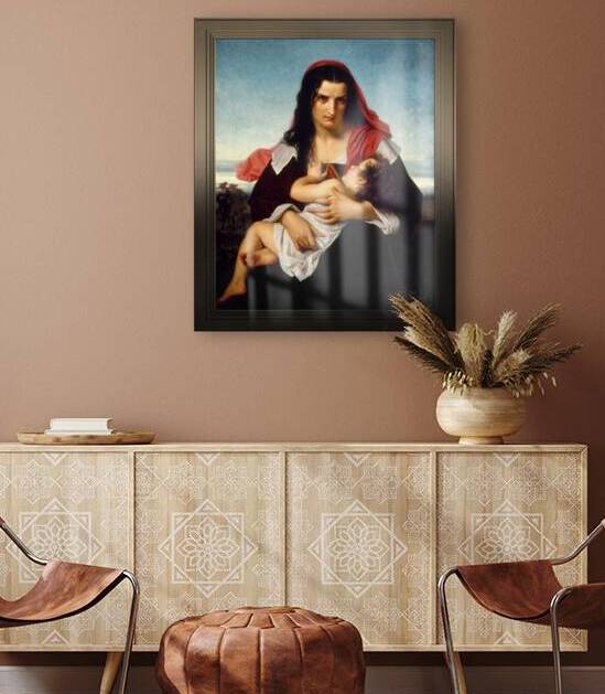 The Scarlet Letter by Hugues Merle Old Masters Fine Art Reproduction by xzendor7