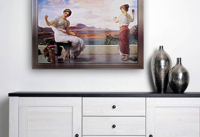 Winding The Skein by Frederic Leighton by xzendor7