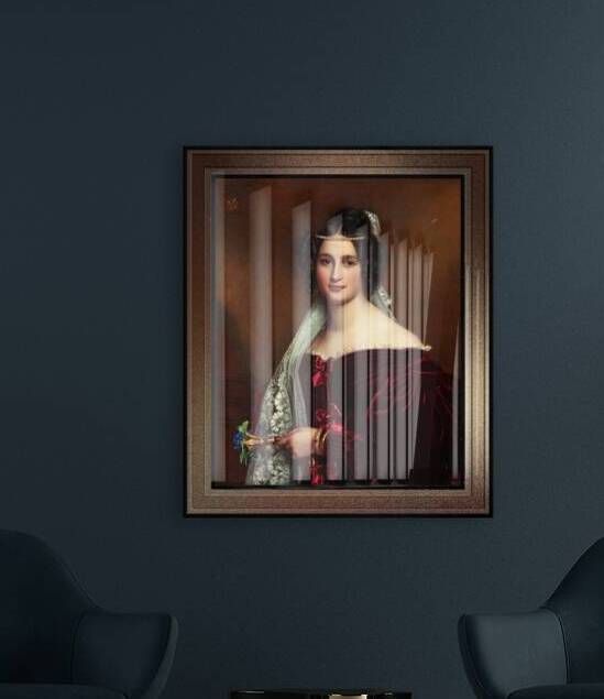 Portrait of Crescentia Bourgin by Joseph Karl Stieler Classical Art Xzendor7 Old Masters Reproductions by xzendor7