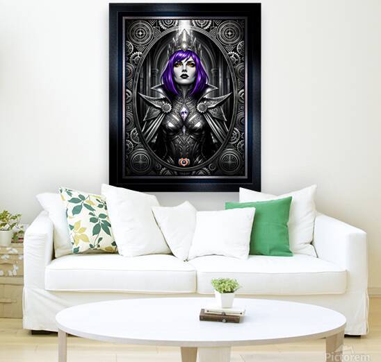 Caelia Varn Industrial Gothic Queen Portrait Mechanized AI Concept Art by Xzendor7 by xzendor7