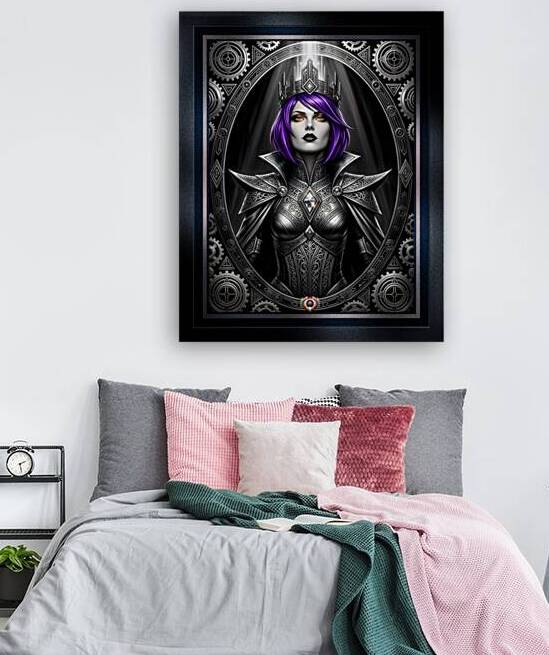 Solidan Varidian Steampunk Mechanical Monarch Portrait Regal  AI Concept Art by Xzendor7 by xzendor7