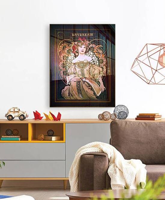 Daydream c1896 by Alphonse Mucha Remastered Vintage Retro Xzendor7 Art Reproductions by xzendor7