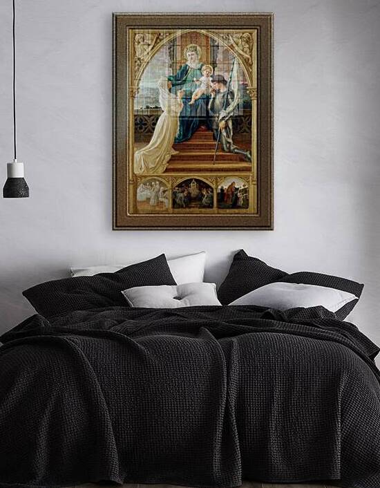 Madonna and Child Seated Between St. Genevieve and Joan Of Arc by Elisabeth Sonrel by xzendor7