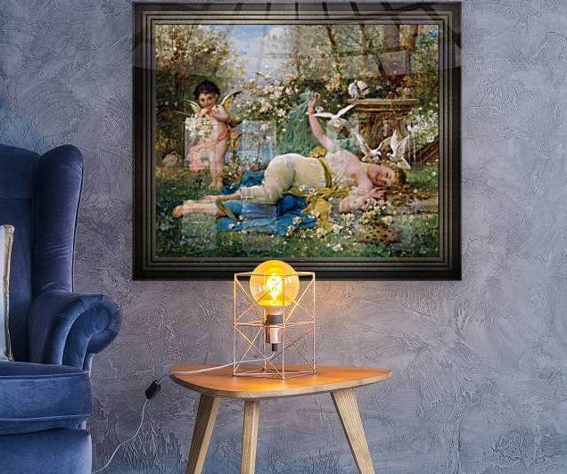 Venus and Cupid by Joseph Bernard Old Masters Reproduction by xzendor7