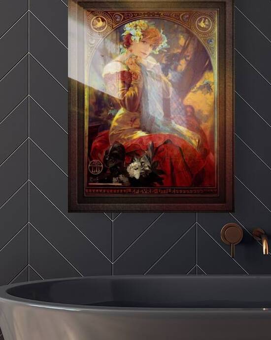Sarah Bernhardt in La Princesse Lointaine by Alphonse Mucha by xzendor7