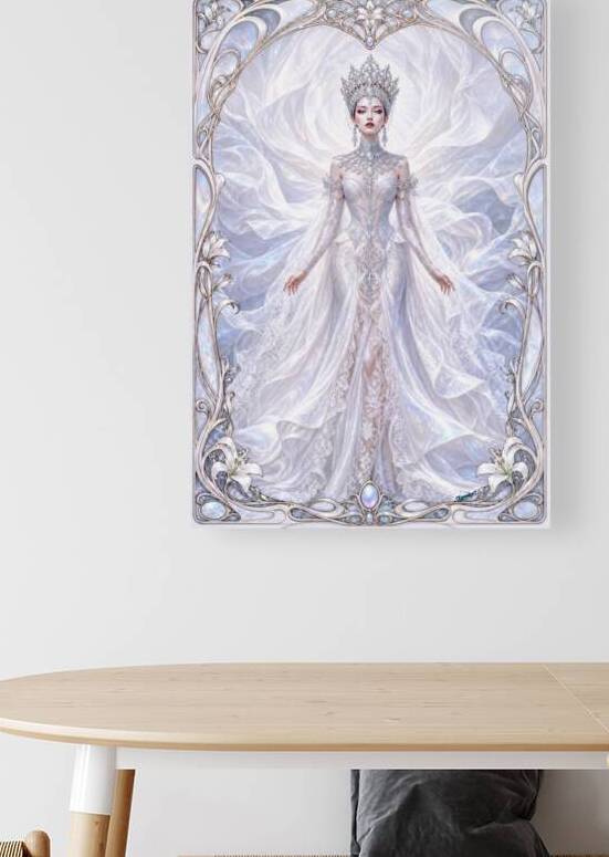 Odette Valeska In Ethereal Alabaster Baroque Style Sanctum Transcendent AI Concept Art by Xzendor7 by xzendor7