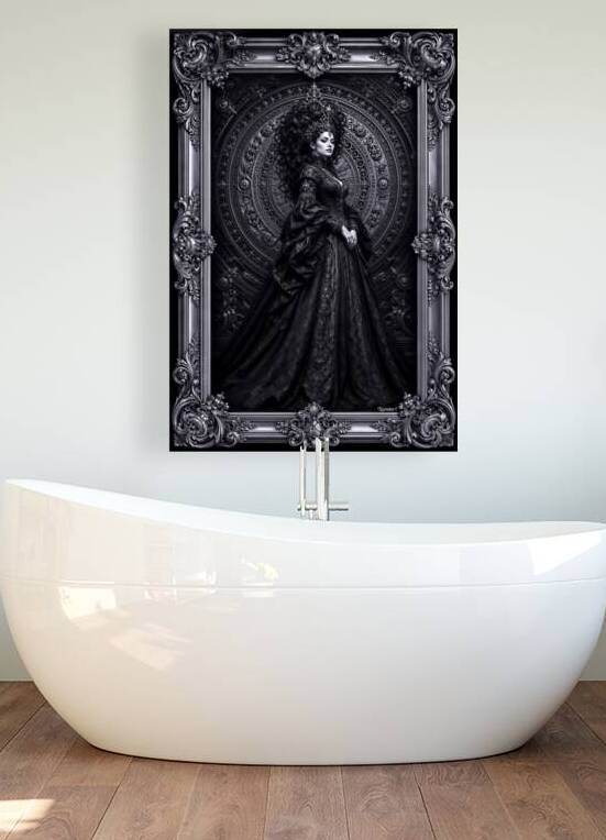 Baroque Noir Gothic Elegance of Marcella Von Hestia Etheral AI Concept Art by Xzendor7 by xzendor7