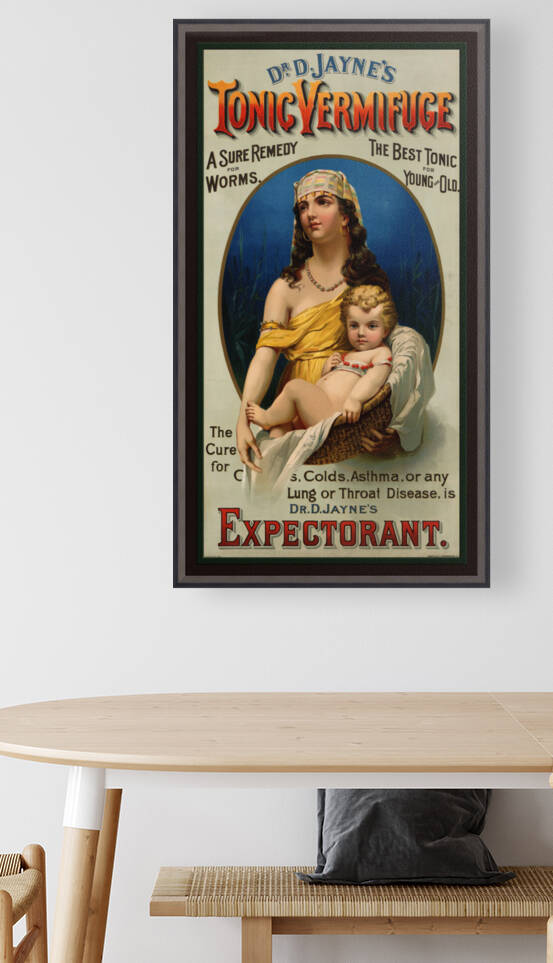 Dr D. Jaynes Tonic Vermifuge by Knapp & Co. Vintage Poster Art Advertisement by xzendor7
