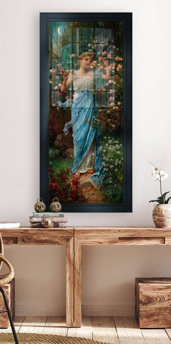 Flower Round by Hans Zatzka Old Masters Reproduction by xzendor7