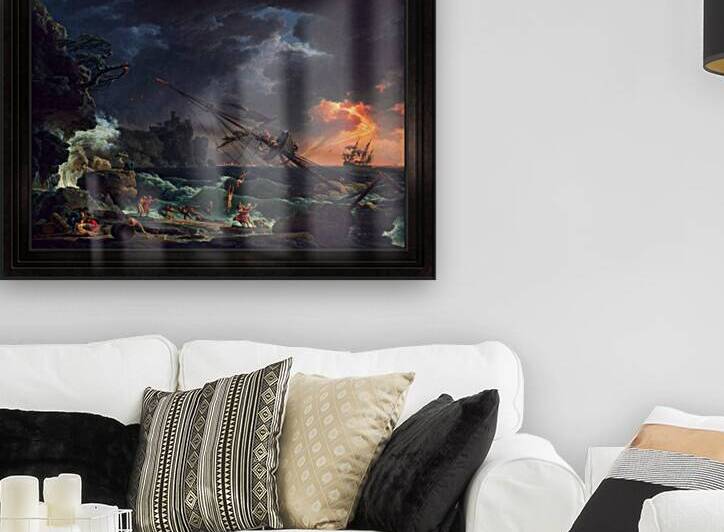 The Shipwreck by Claude Joseph Vernet Old Masters Fine Art Reproduction by xzendor7