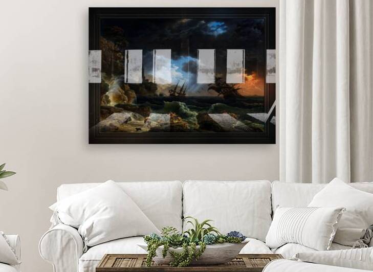 A Shipwreck in Stormy Seas Tempete by Claude Joseph Vernet by xzendor7
