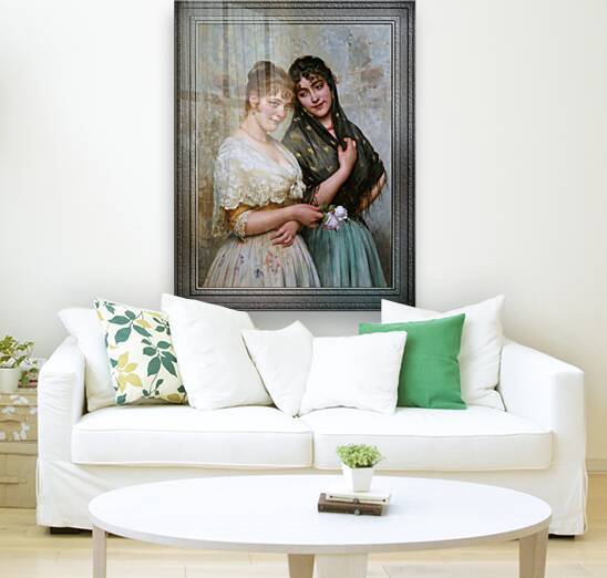 Two Venetian Women by Eugene de Blaas Old Master Reproduction by xzendor7