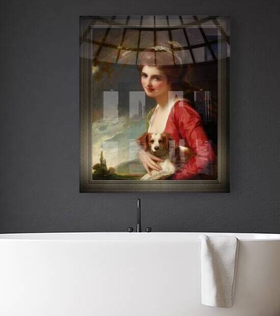 Lady Hamilton as Nature by George Romney Old Masters Reproduction by xzendor7