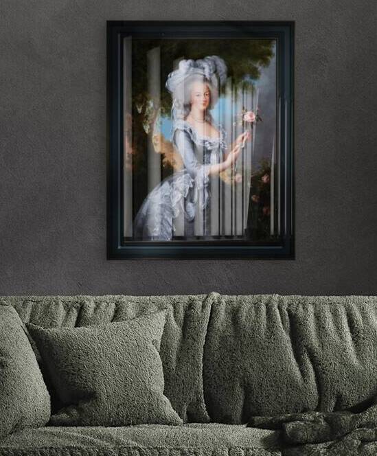 Marie Antoinette with a Rose by Elisabeth-Louise Vigee Le Brun Remastered Xzendor7 Classical Fine Art Old Masters Reproductions by xzendor7