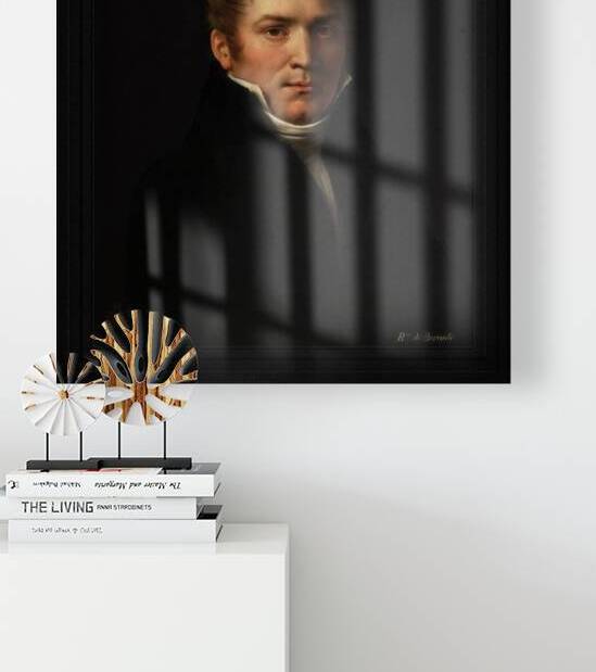 Portrait de Prosper de Barante by Anne-Louis Girodet de Roussy-Trioson Classical Fine Art Reproduction by xzendor7