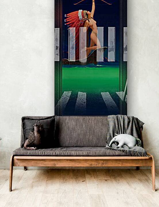 Flaming Arrow by Edward Mason Eggleston Art Deco Old Masters Vintage Art Reproduction by xzendor7