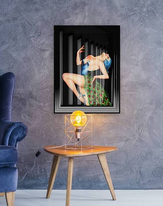 Peacock Dancer by Earle Kulp Bergey Vintage Art Deco Reproduction by xzendor7