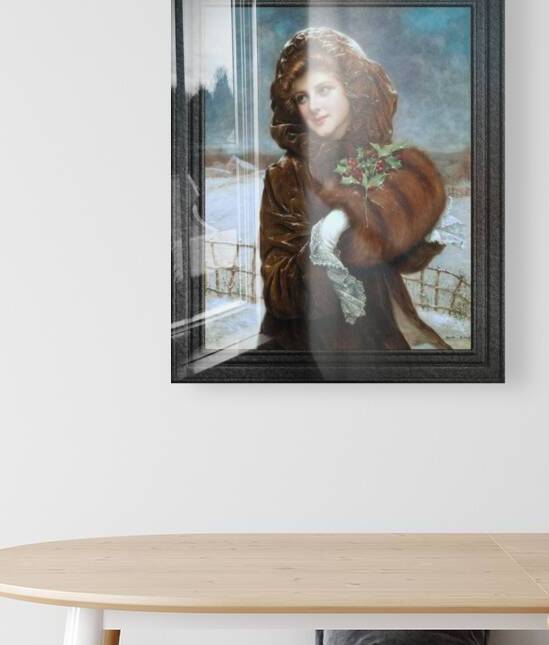 A Winter Beauty by Francois Martin-Kavel Vintage Old Masters Art Nouveau Reproduction by xzendor7
