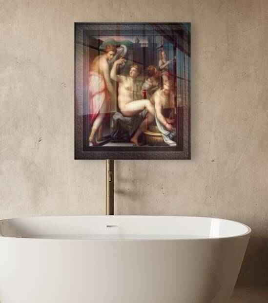 Bathsheba by Giovanni Battista Naldini Old Masters Fine Art Reproduction by xzendor7