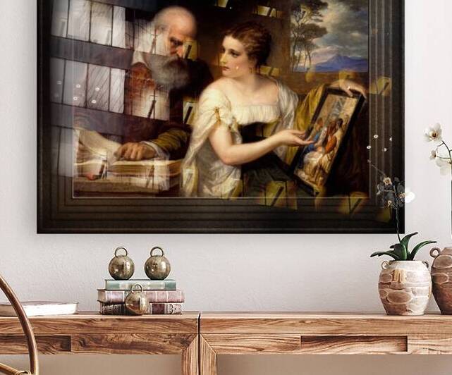 Philosophy and Christian Art by Daniel Huntington Classical Art Old Masters Reproduction by xzendor7